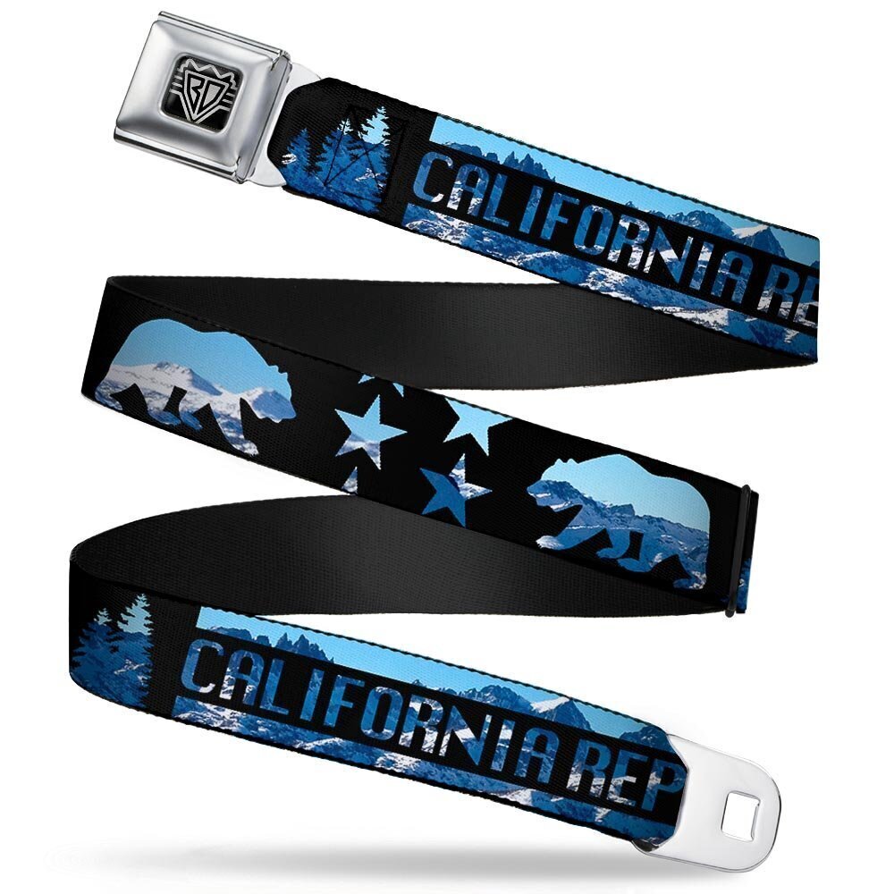 8356 Seatbelt Belt California Regular, Multicolor, 1.5" Wide-24-38 Inches
